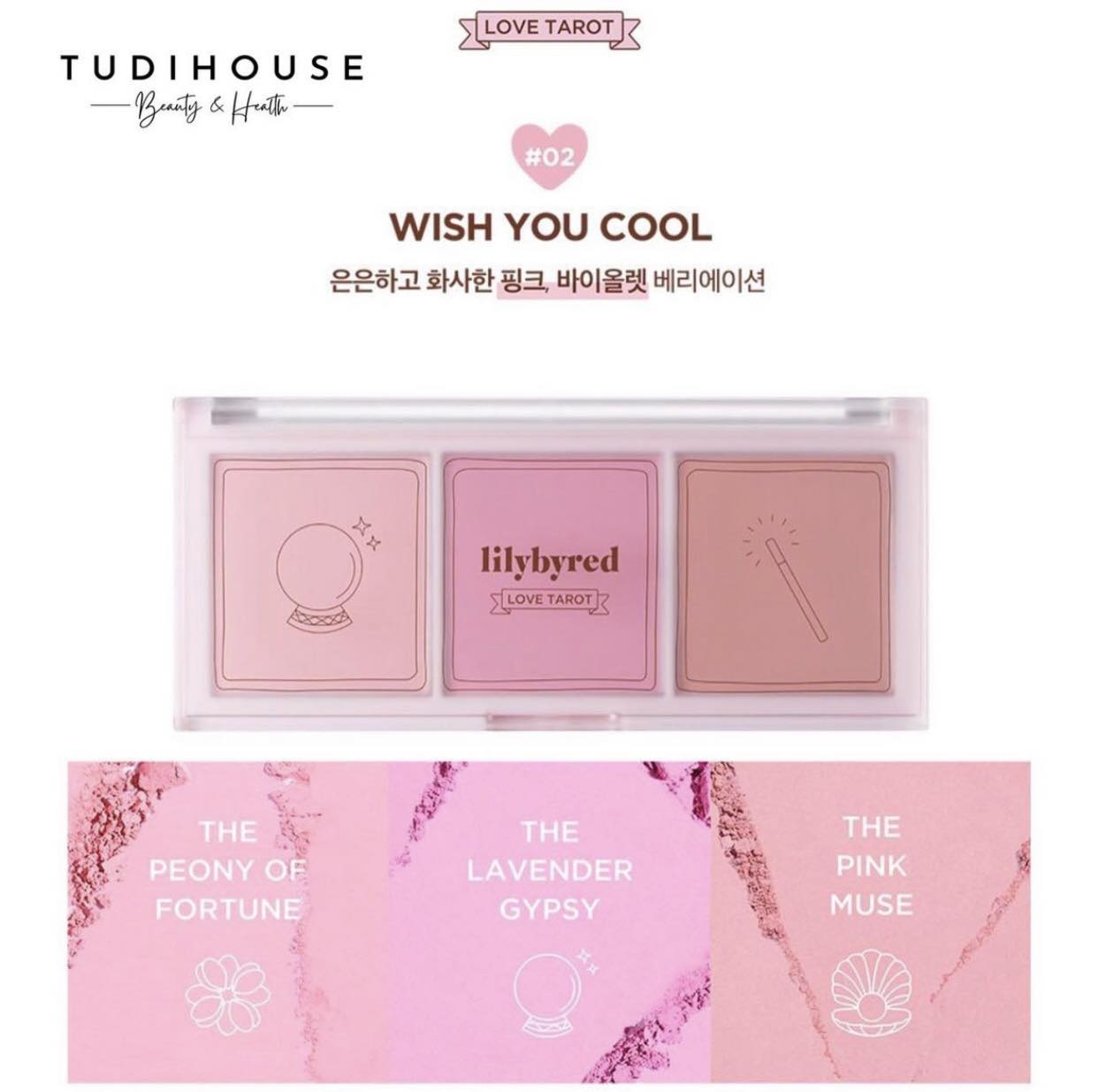 Má hồng Lilybyred Love Tarrot Blusher - 02 Wish You Cool