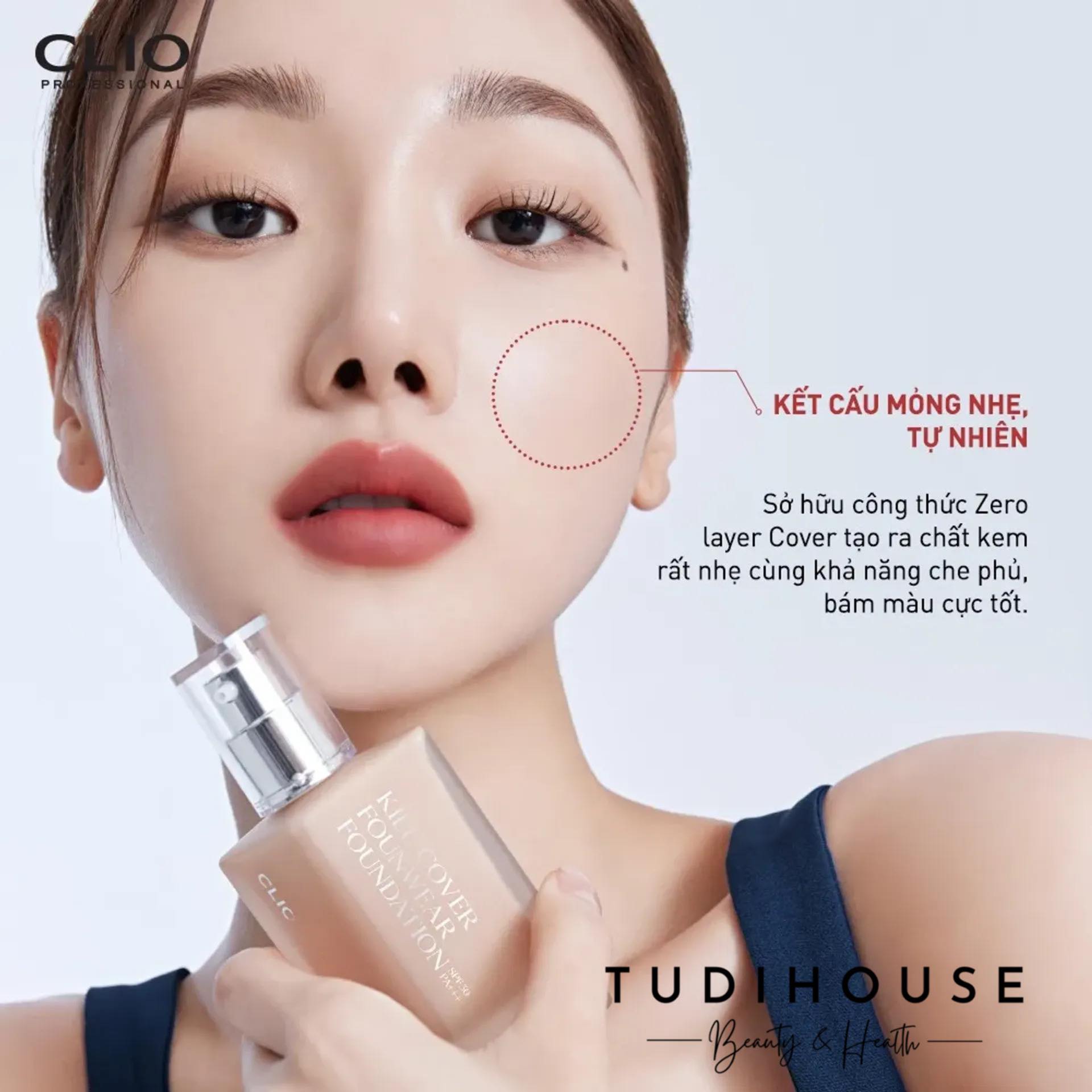 Mini 13g - Kem Nền Che Khuyết Điểm Clio Kill Cover Founwear Foundation SPF30 PA+++