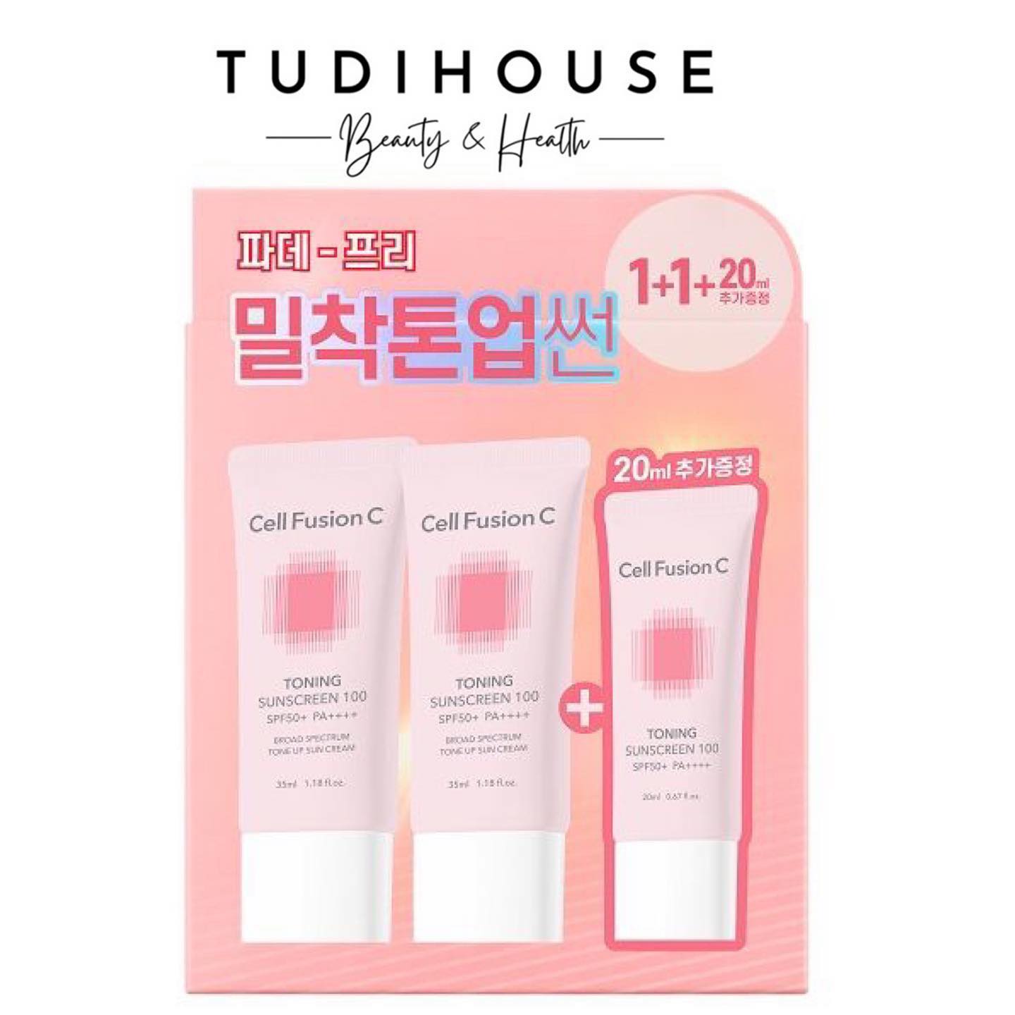 [ tách set ] Kem chống nắng Cell Fusion C Toning Sunscreen 100 SPF50+ PA++++ - MẪU MỚI