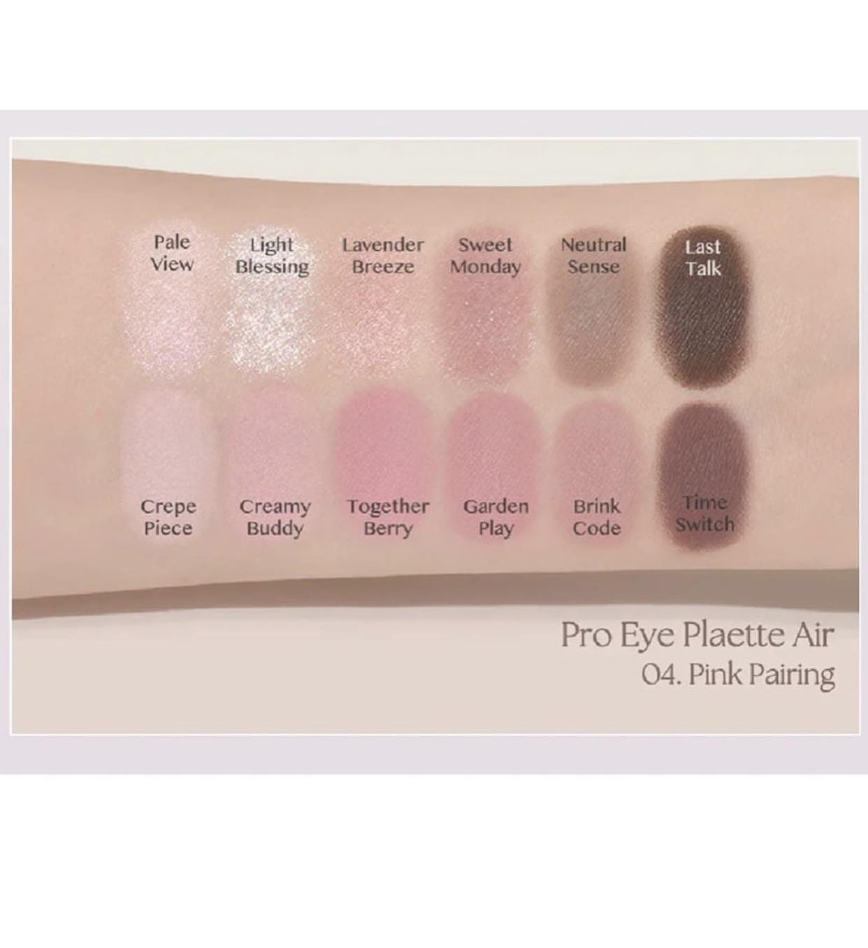Bảng mắt Clio Air Pro Eye Palette - 04 Pink Pairing