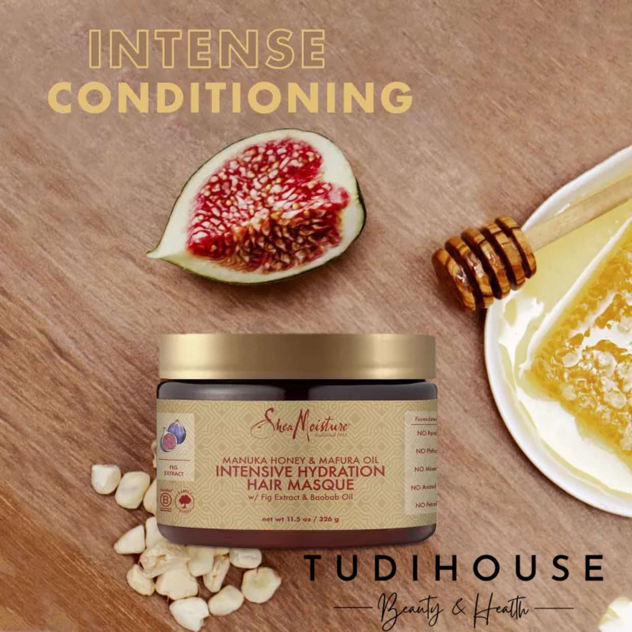 Mặt nạ dưỡng tóc Shea Moisture SheaMoisture MANUKA HONEY & MAFURA OIL INTENSIVE HYDRATION MASQUE 326g