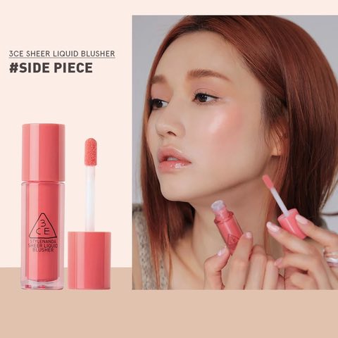 Má hồng dạng lỏng 3CE Sheer Liquid Blusher 3g - MÀU SIDE PIECE