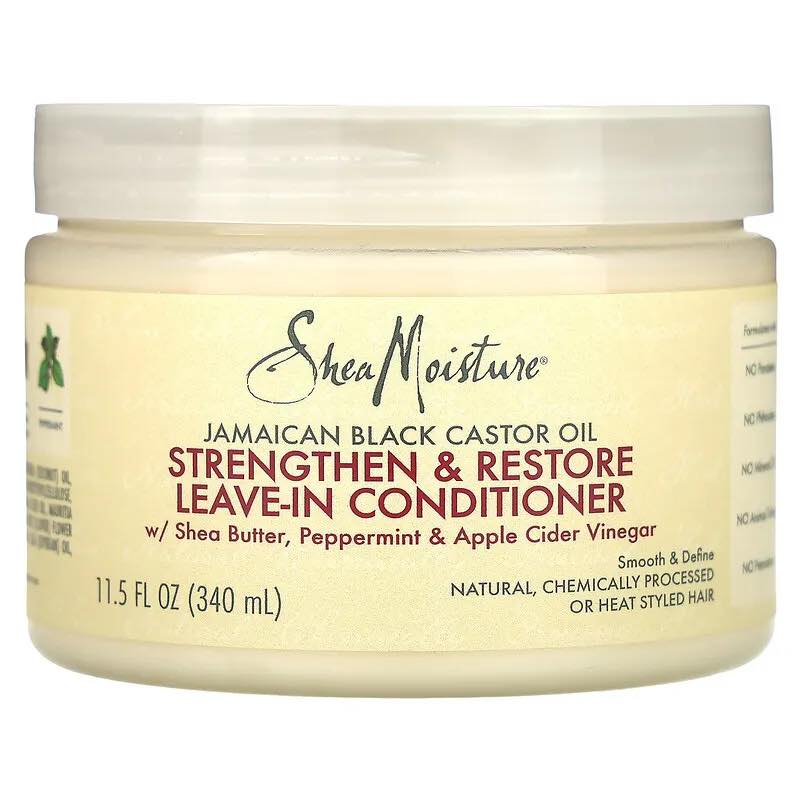 Kem Xả Khô SheaMoisture Jamaican Black Castor Oil Strengthen & Restore Leave-In Conditioner 340ml