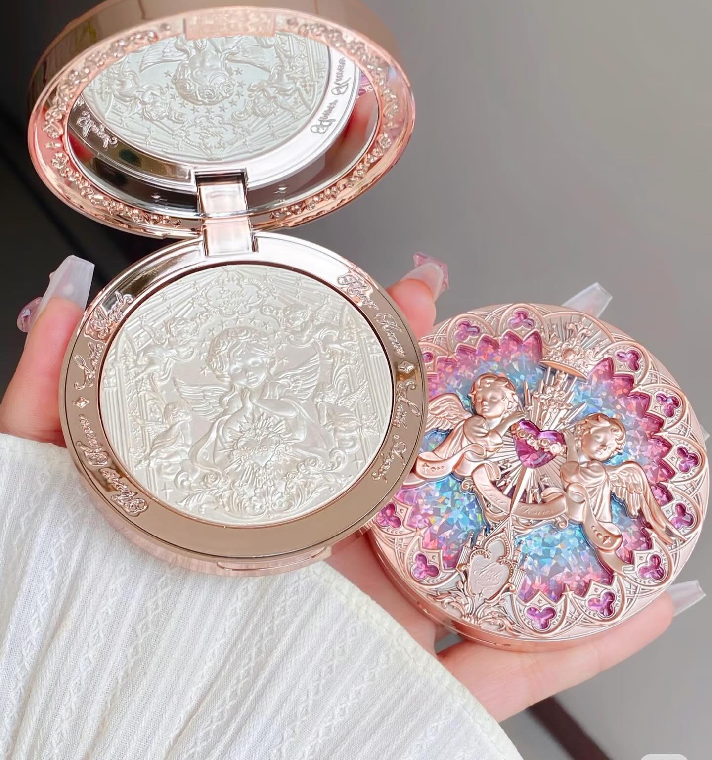 Phấn bắt sáng Flower Knows Little Angel Embossed Highlighter  - L03 Chanting Antherm