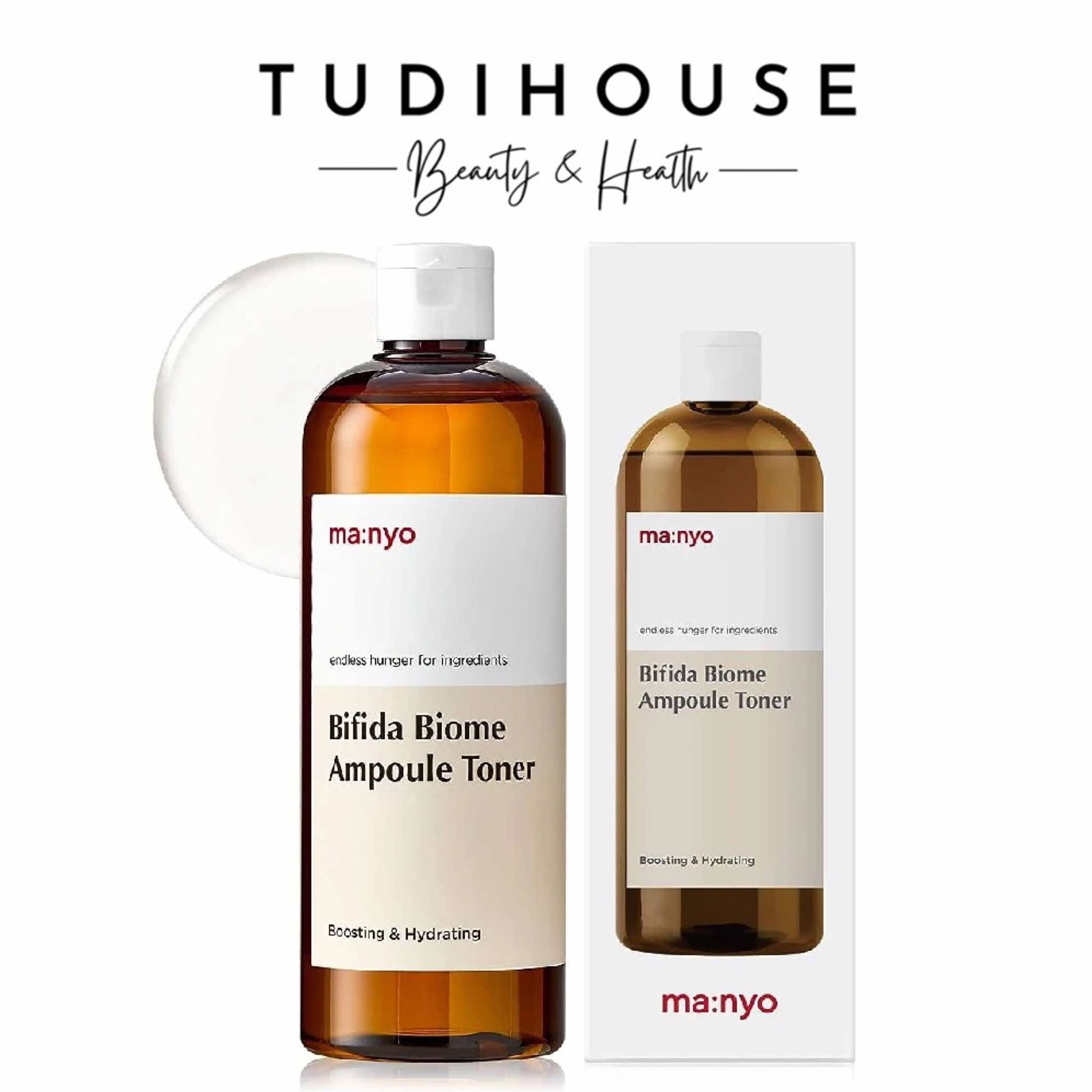 [ tặng bông tẩy trang ] Nước Hoa Hồng Manyo Bifida Biome Ampoule Toner 210ml
