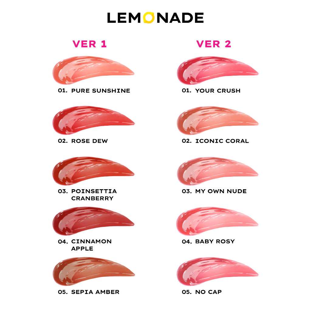 Son tint bóng Lemonade Mirror Mirror Water Tint version 2 (4g)