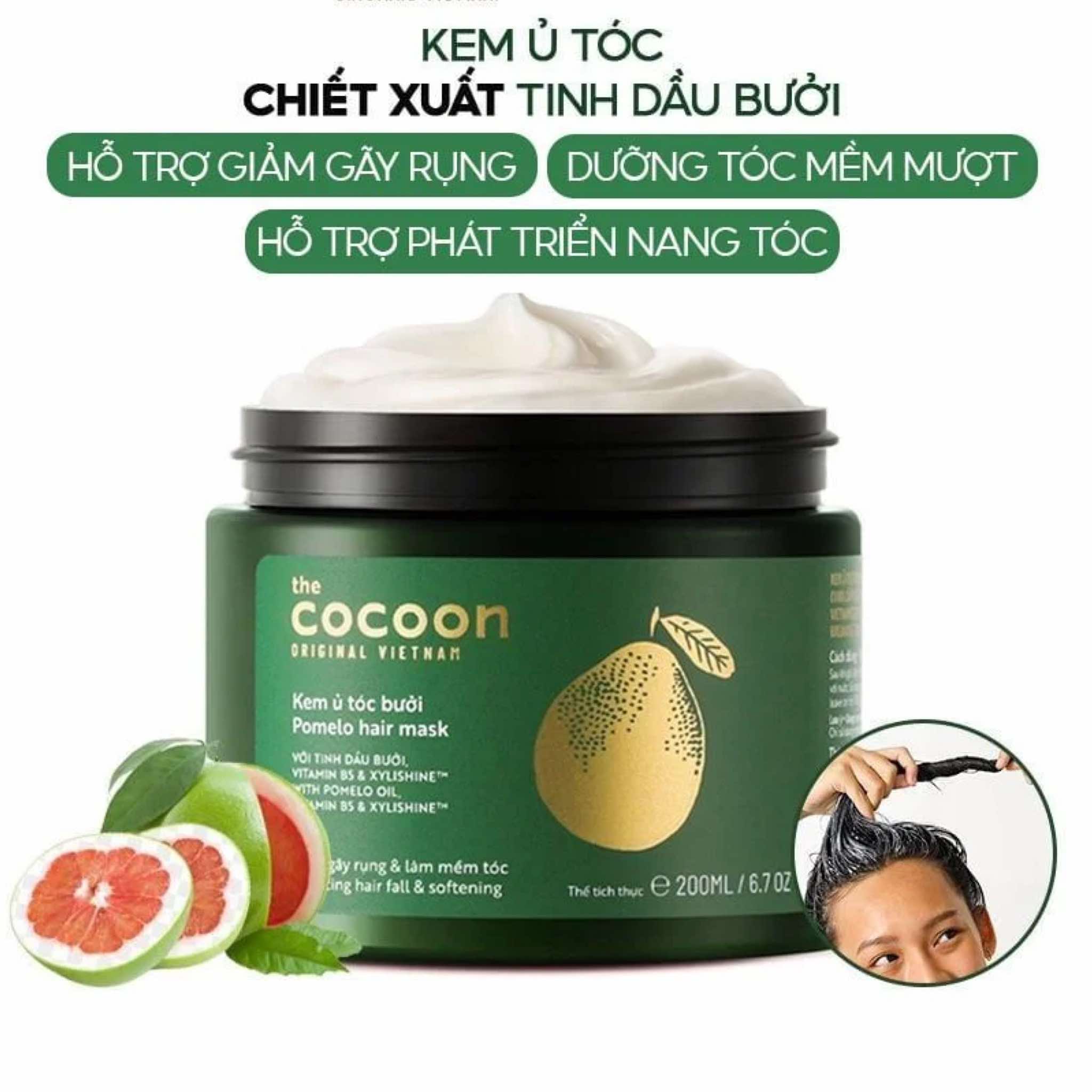Kem Ủ Tóc Bưởi Cocoon Pomelo Hair Mask 200ml