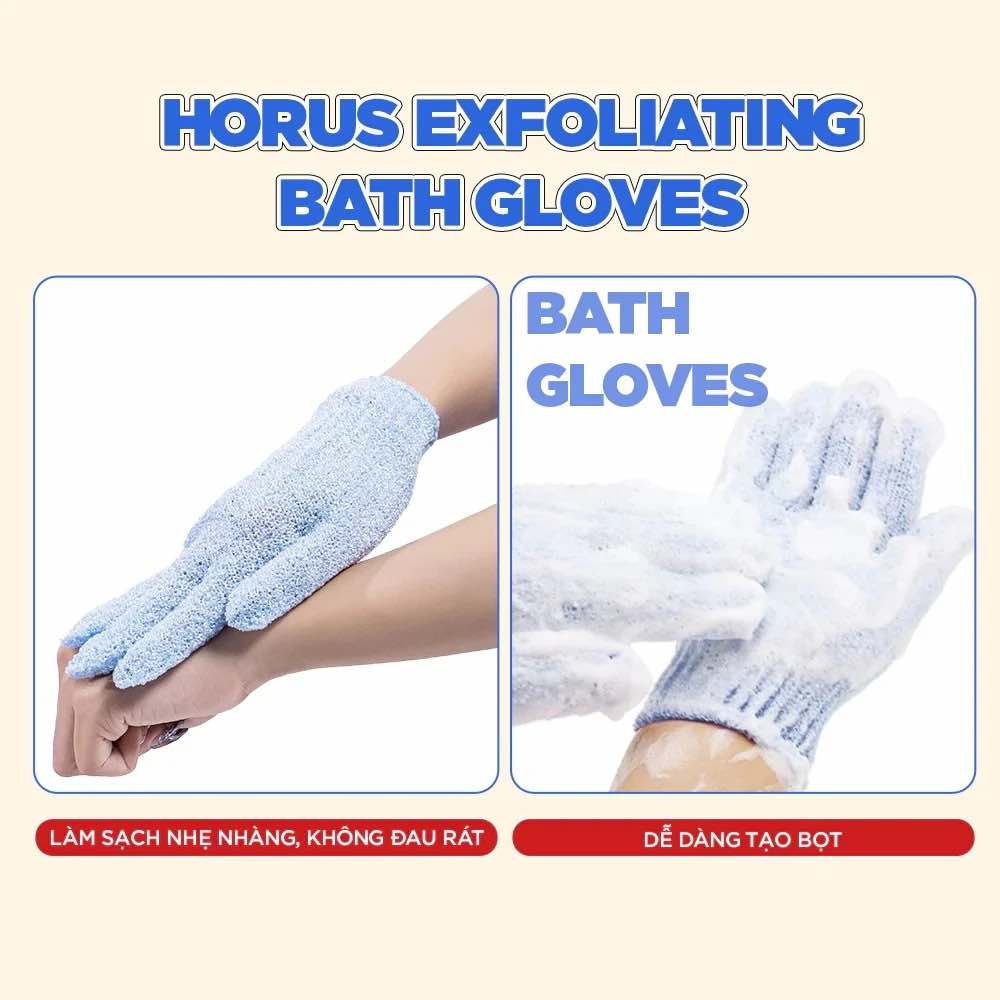 Găng tay tắm Horus Exfoliating Bath Gloves