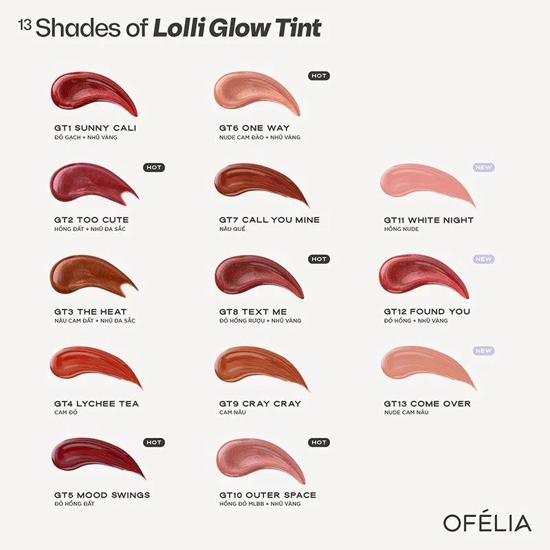 Son tint bóng Ofelia Lolli Glow Tint