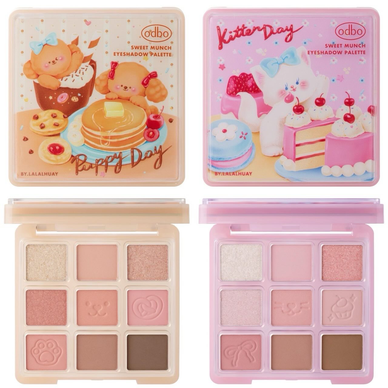 Bảng Phấn Mắt 9 Ô Odbo Kitten Day & Puppy Day Eyeshadow Palette