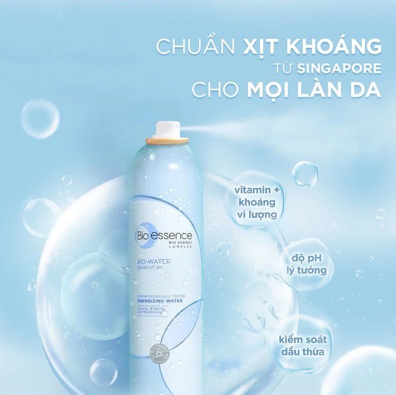 Nước Xịt Khoáng Bio-essence Dưỡng Da Ẩm Mượt Mịn Màng 100ml