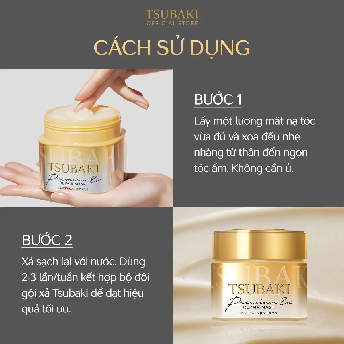 Mặt Nạ Tóc Cao Cấp Phục Hồi Hư Tổn Tsubaki Premium Repair Mask 180g