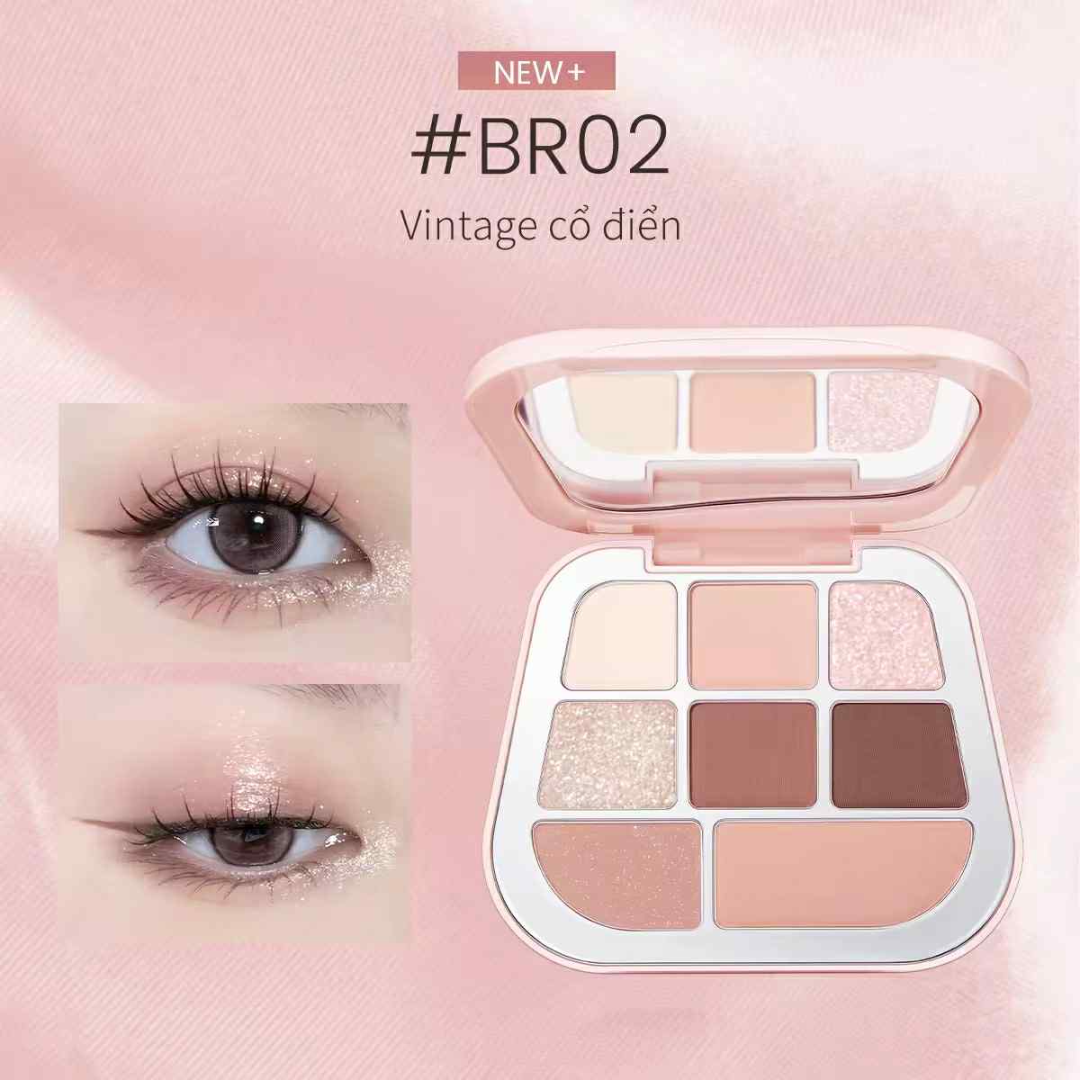 Bảng phấn trang điểm mắt gồm 8 màu FOCALLURE 8 PAN PRESSED POWDER PALETTE