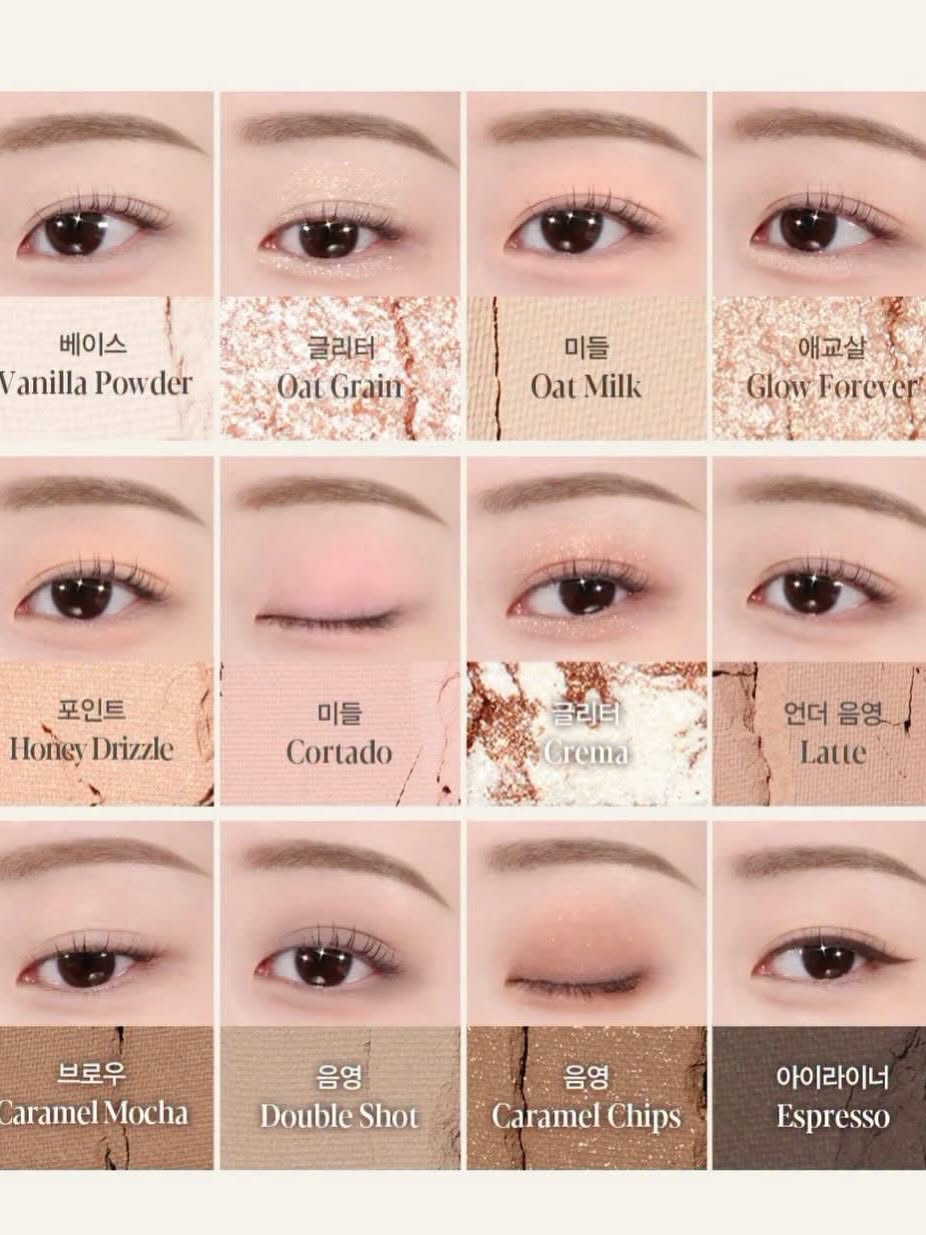 Bảng mắt Espoir Eye Core Palette - Honey Oat Latte