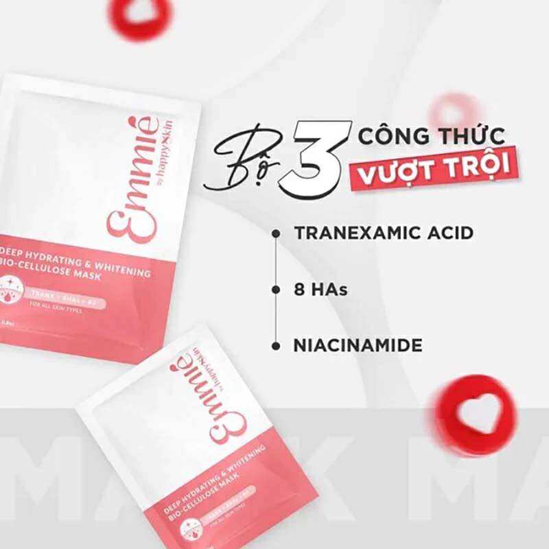 Nạ Dừa Bio Cellulose 25gx20 Emmie by HappySkin