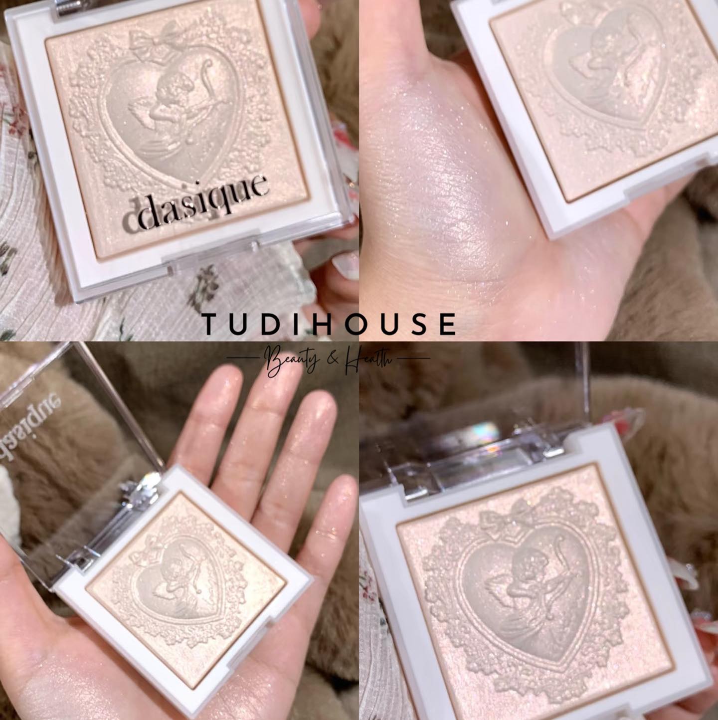 Phấn bắt sáng Dasique Luxe Glow Highlighter - 01 Shine Beige