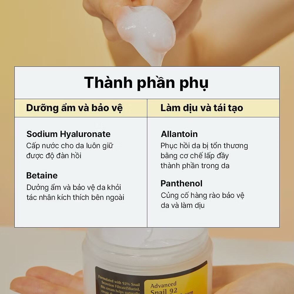 Kem dưỡng Cosrx Advanced Snail 92 All in one cream 100g