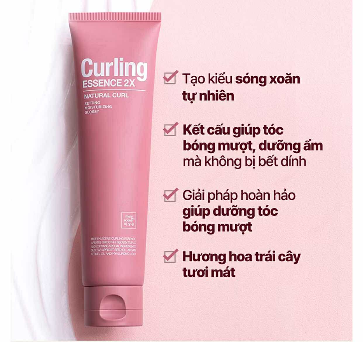 Tinh Chất Dưỡng Tóc Và Tạo Kiểu Tóc Xoăn Tự Nhiên Mise En Scene Curling Essence 2X 150ml