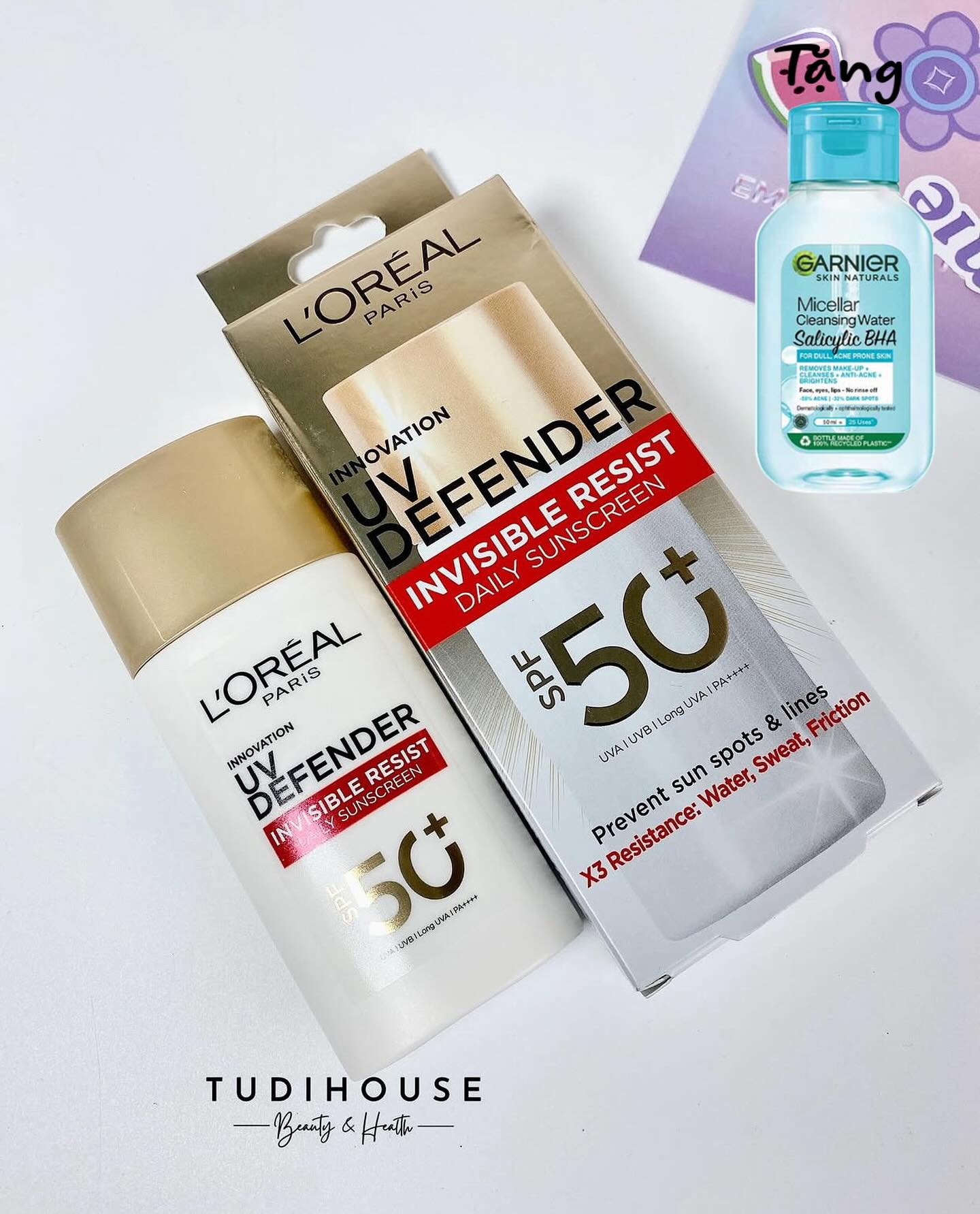 Kem Chống Nắng L'Oreal Paris UV Defender Serum Protector Invisible Fluid Mỏng Nhẹ 50ml