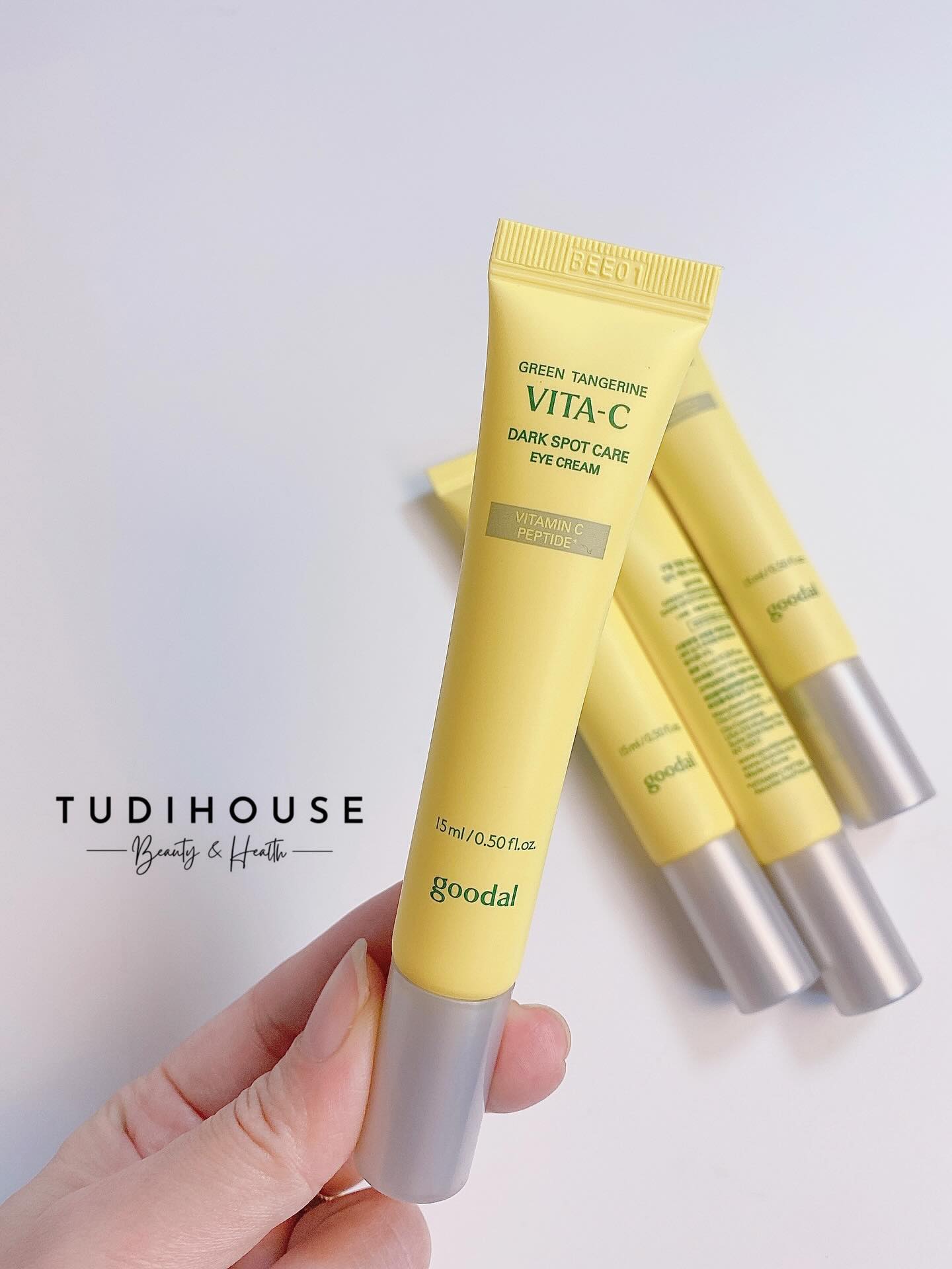 MINI 15ML - Kem Dưỡng Mắt Goodal Green Tangerine Vita C Dark Circle Eye Cream