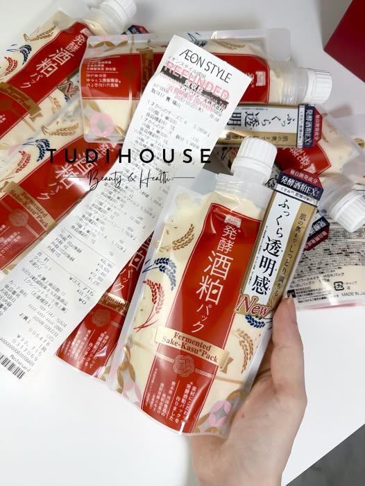 Mặt nạ bã rượu Sake PDC Wafood Made 170g - MẪU MỚI