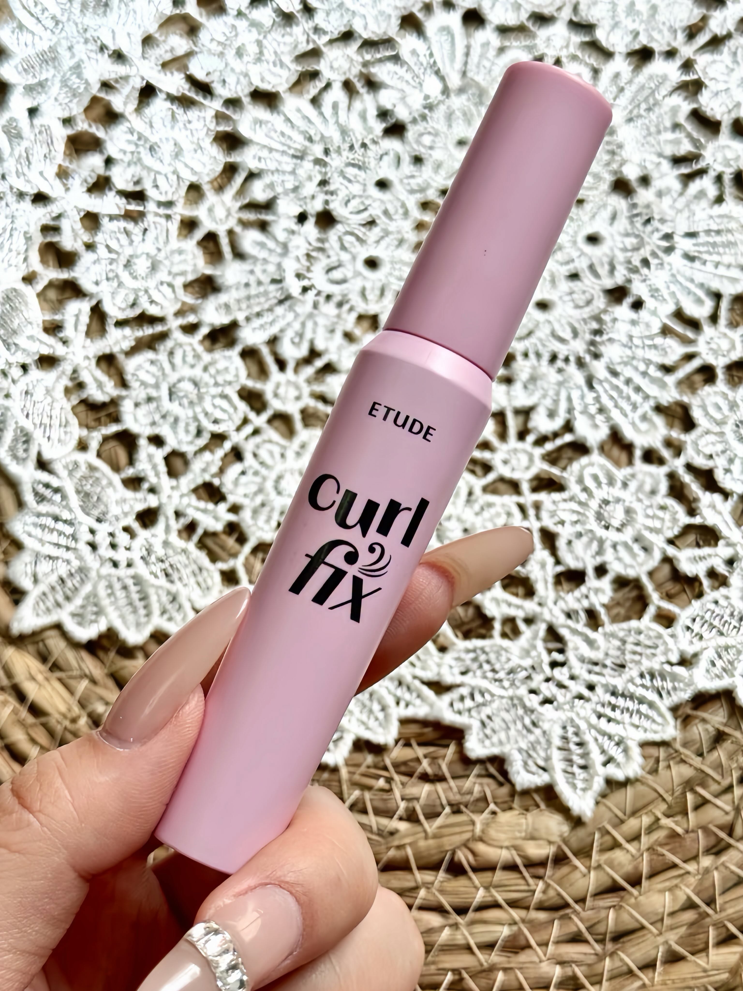 Set mascara Etude Fix Curl  BLACK + lược chải mi