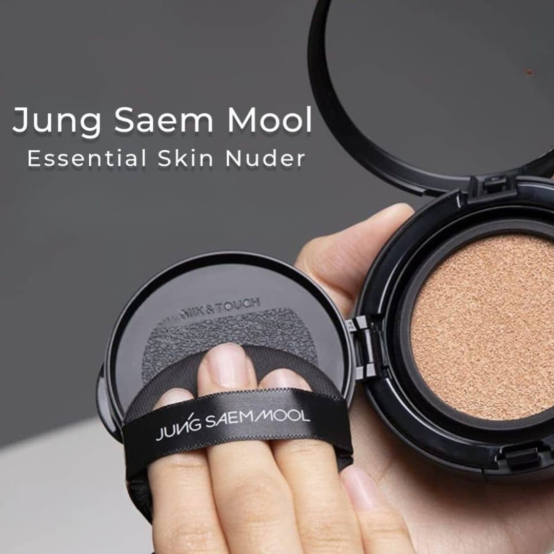 Set Phấn Nước Jung Saem Mool Essential Skin Nuder Cushion SPF50+ PA+++  ( hộp 14g + refill 14g)