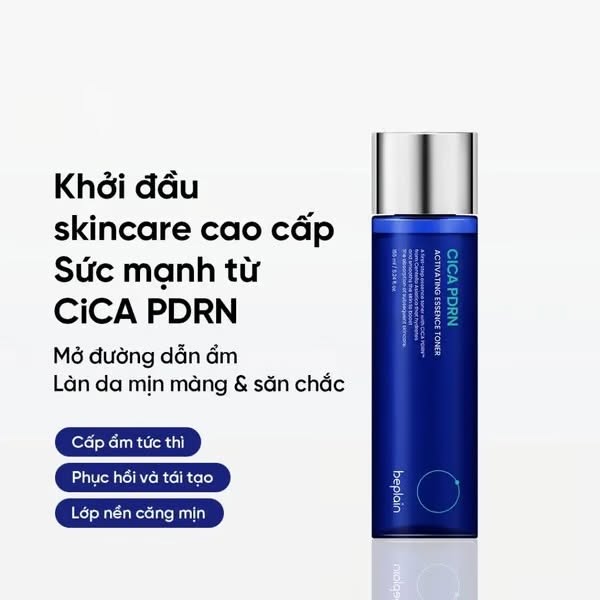 Toner Tinh Chất Cấp Ẩm & Phục Hồi Da Beplain Cica PDRN Activating Essense Toner 155ml
