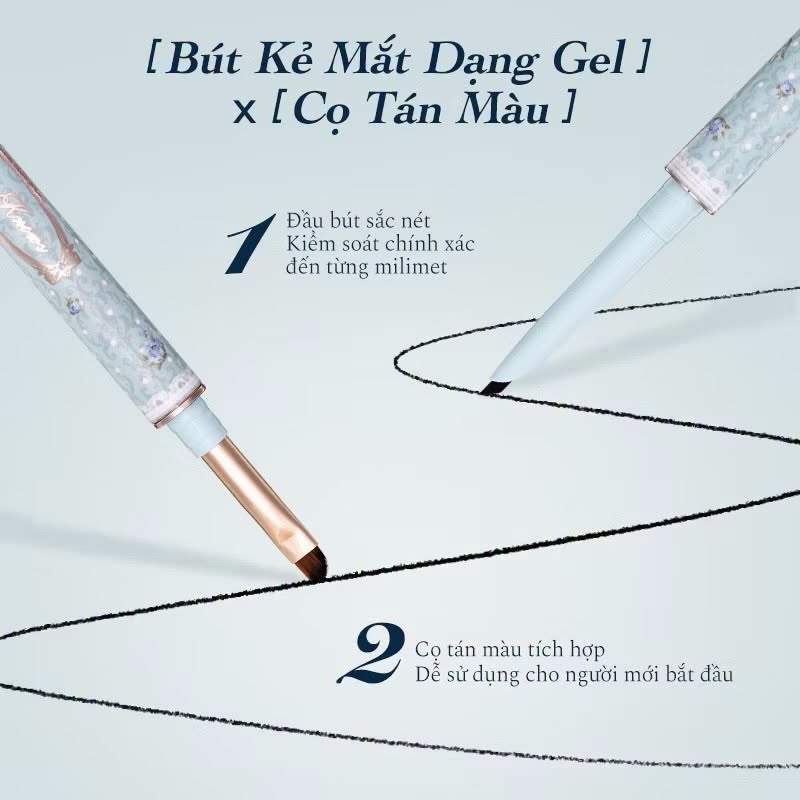Chì kẻ mắt Flower Knows Bunny Garden Gel Eyeliner - Màu 01 Natural Black