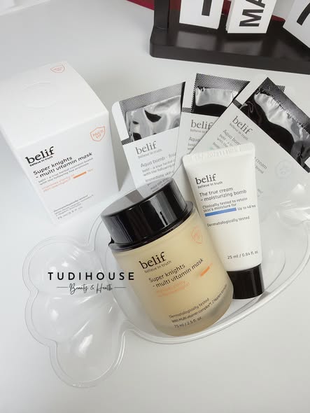 [ KÈM GIFT] Mặt nạ Belif Super Knights Multi Vitamin Mask 75ml