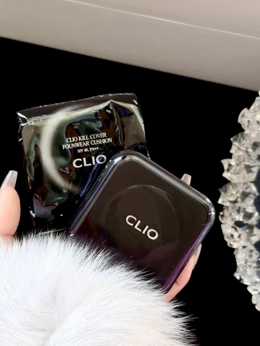 [ 21C]  Set Phấn Nước Clio Kill Cover Founwear Cushion ( hộp 15g + refill 15g)