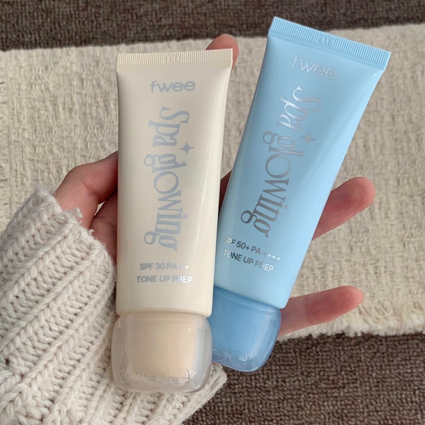 Kem lót nâng tone Fwee Spa Glowing UV  Tone Up Prep
