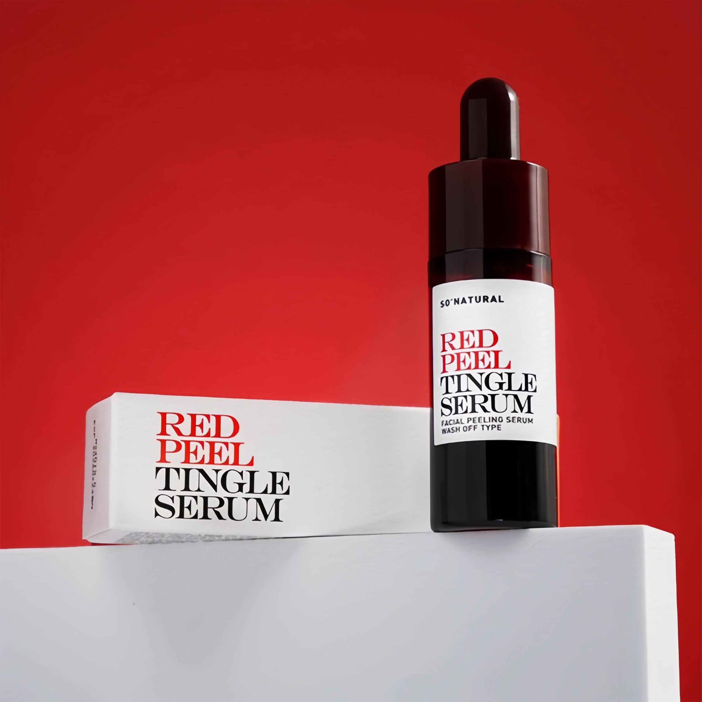 inh Chất Tẩy Da Chết Hóa Học So Natural Red Peel Tingle Serum 11ML (MINI SIZE)