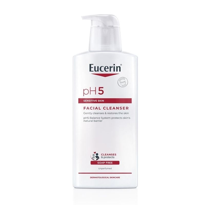 Sữa Rửa Mặt Eucerin Dịu Nhẹ Cho Da Nhạy Cảm 400ml pH5 Facial Cleanser Sensitive Skin