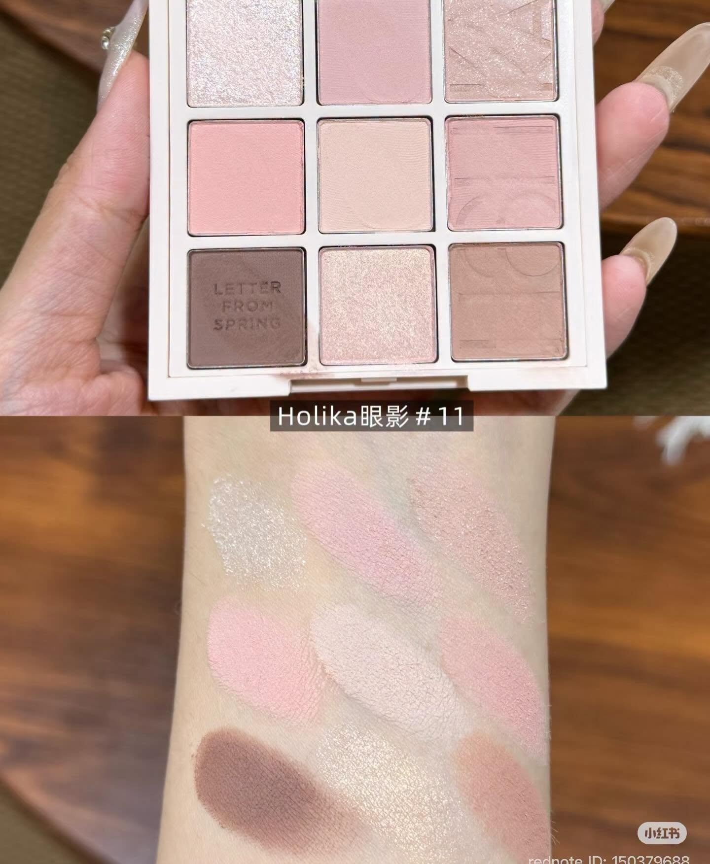 Bảng mắt Holika My Fave Mood Eye Palette - 11 Letter From Spring