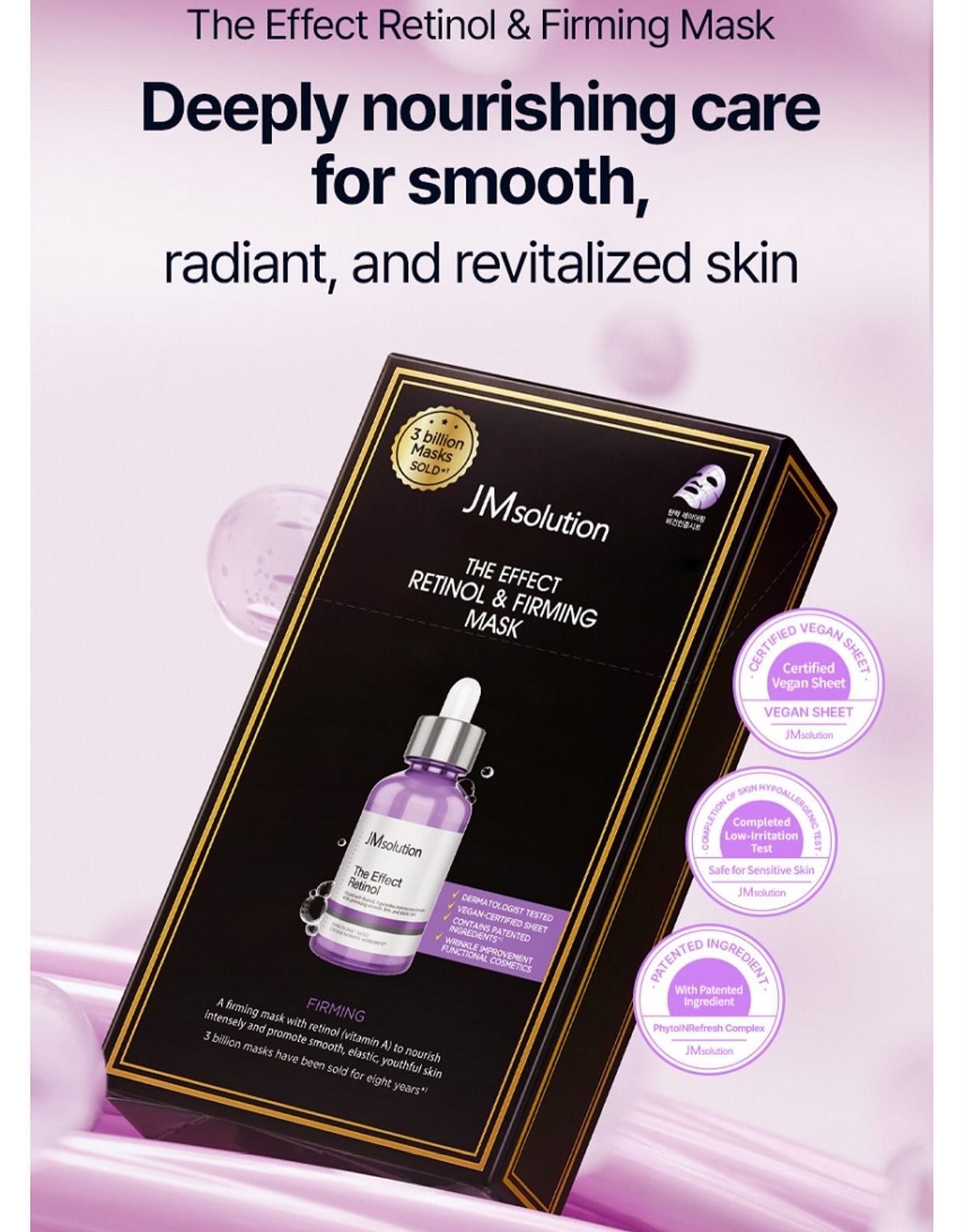 Mặt nạ chống lão hoá JMSolution The Effect Retinol & Firming Mask