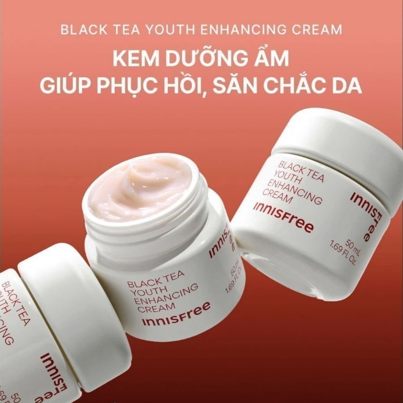 MINI 15ML - Kem dưỡng Innisfree Black Tea Youth Enhancing Cream