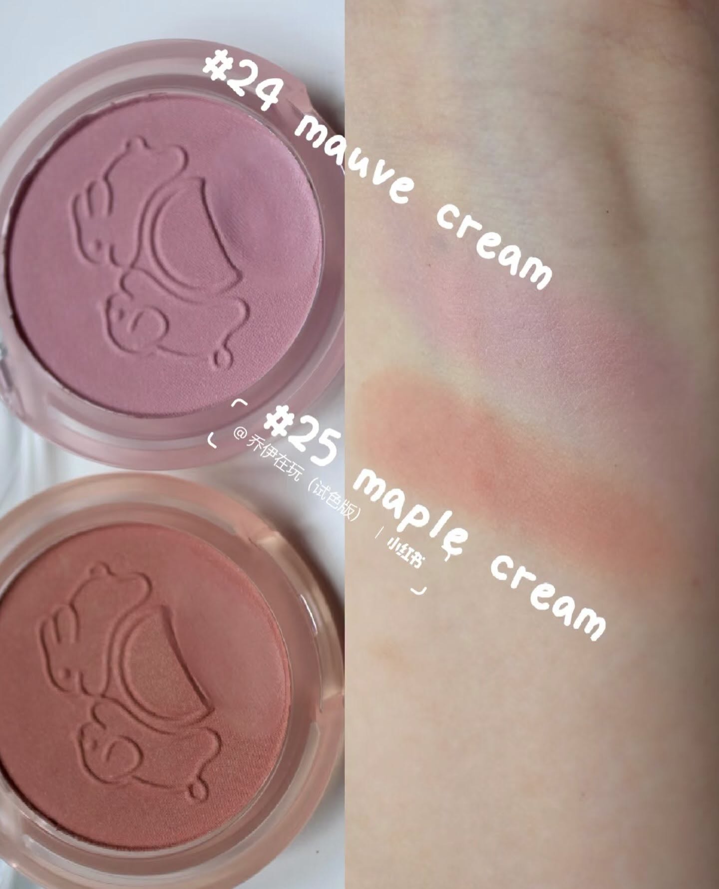Má hồng kem  Peripera Pure Blushes - 24 MAUVE CREAM