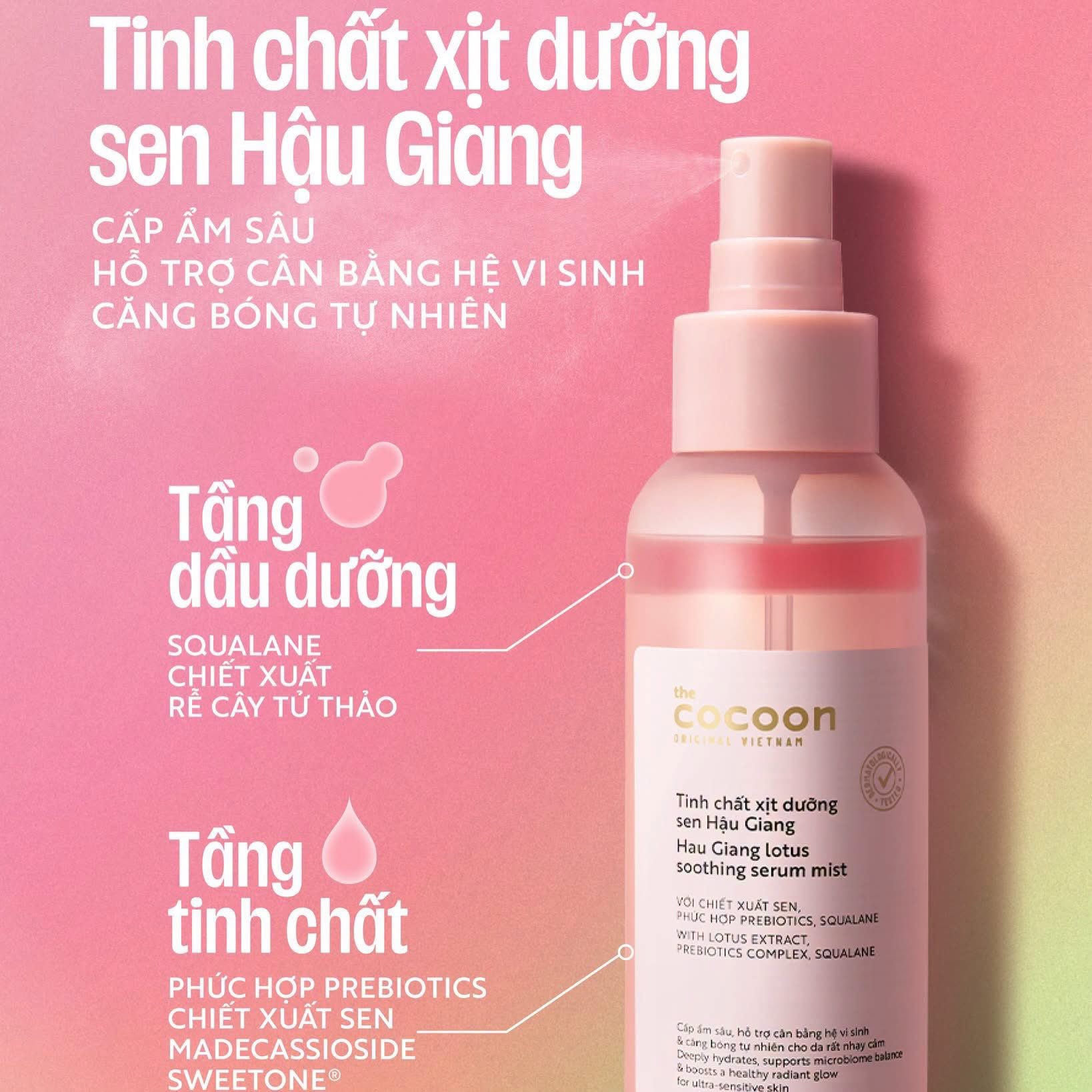 Tinh chất xịt dưỡng Sen Hậu Giang 200ml