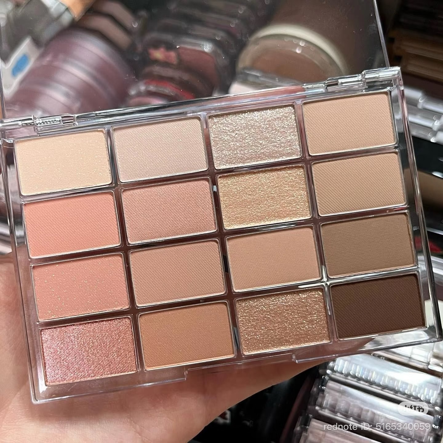 Set phấn mắt Wakemake Soft Blurring Eye Palette - 03 Sunset Blurring + kem lót mắt