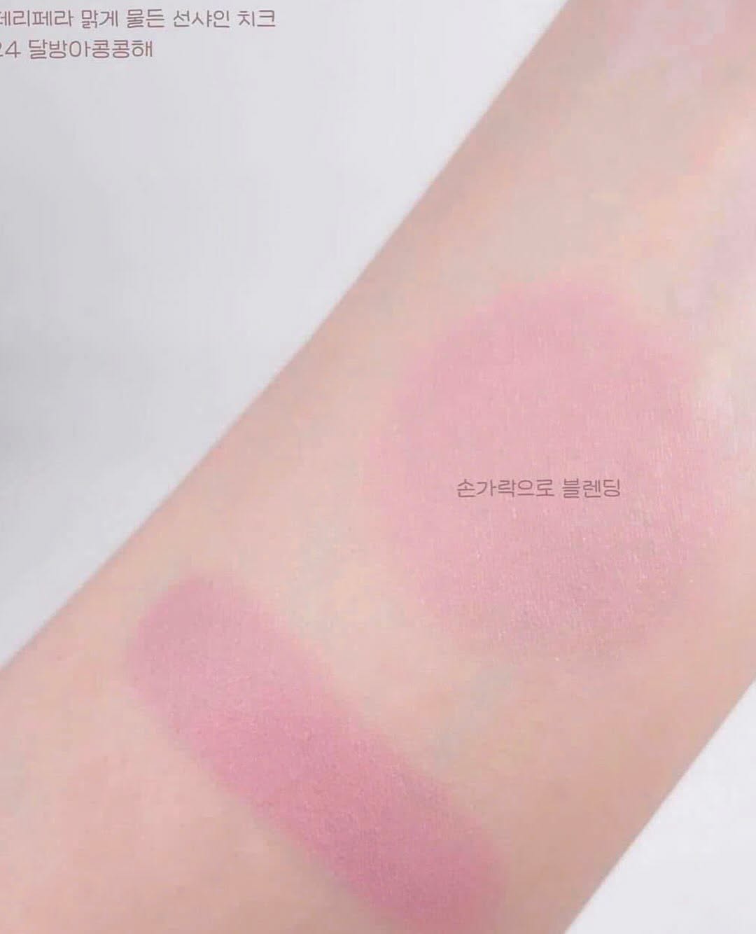 Má hồng kem  Peripera Pure Blushes - 24 MAUVE CREAM