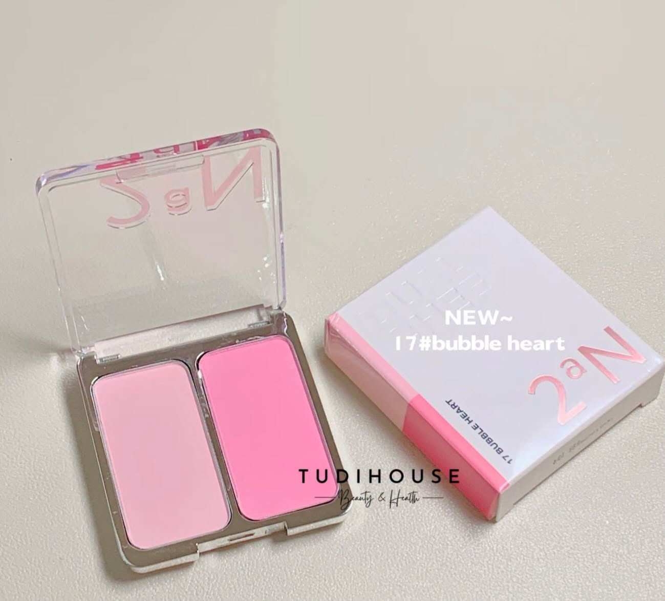 Má hồng 2AN Dual Cheek - 16 Pink Tension