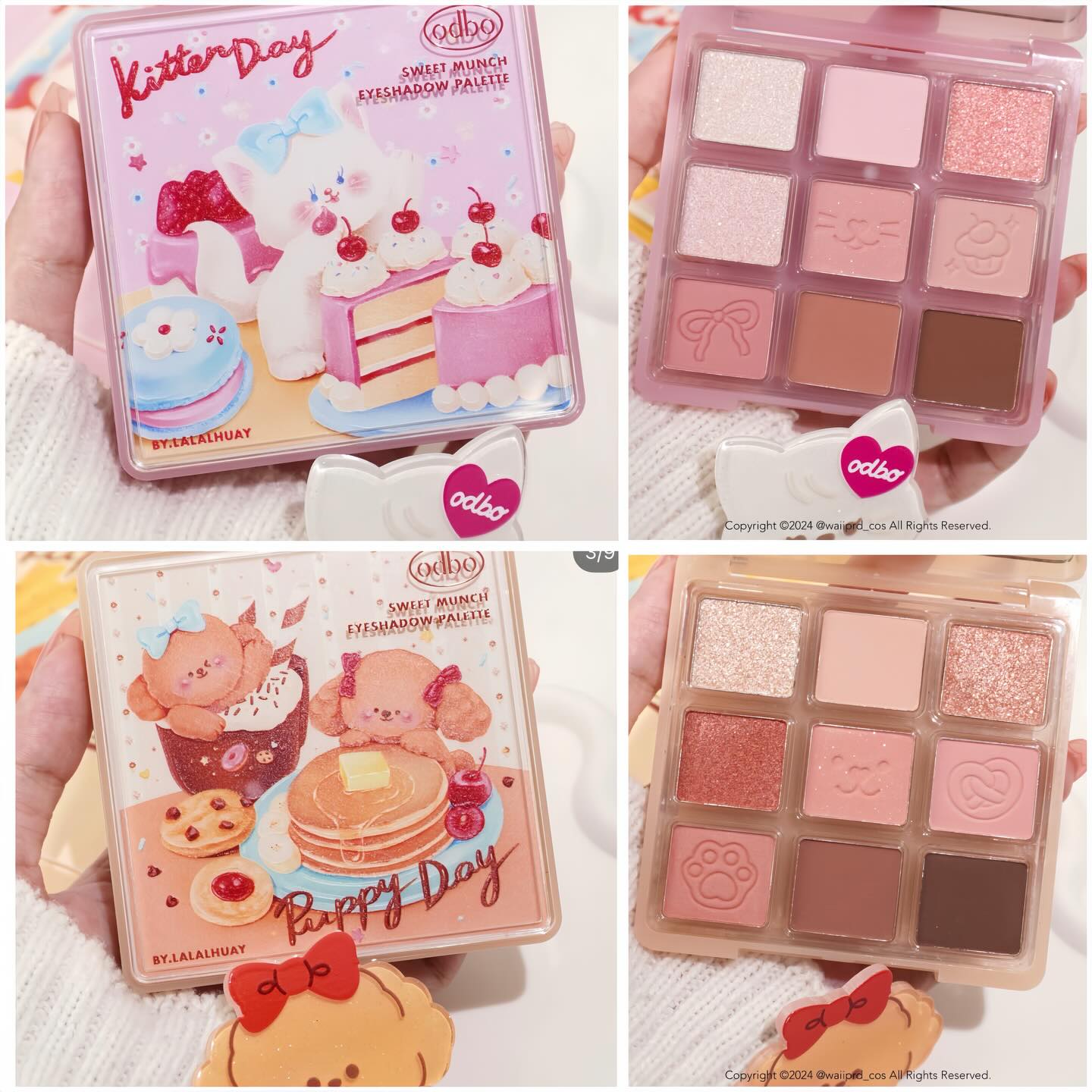 Bảng Phấn Mắt 9 Ô Odbo Kitten Day & Puppy Day Eyeshadow Palette