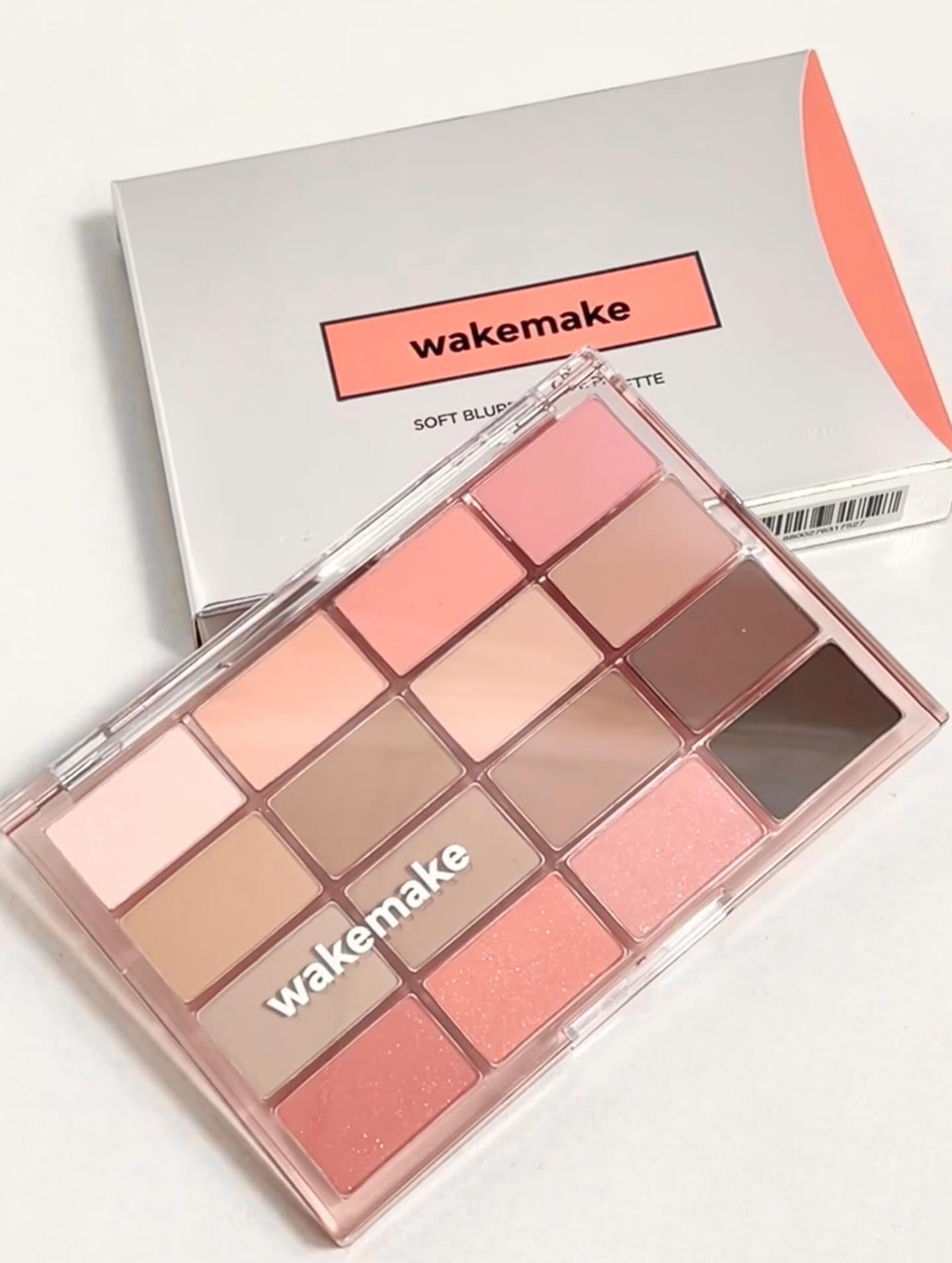 Phấn mắt Wakemake Soft Blurring Eye Palette - No.25 Healthy Coral Blurring