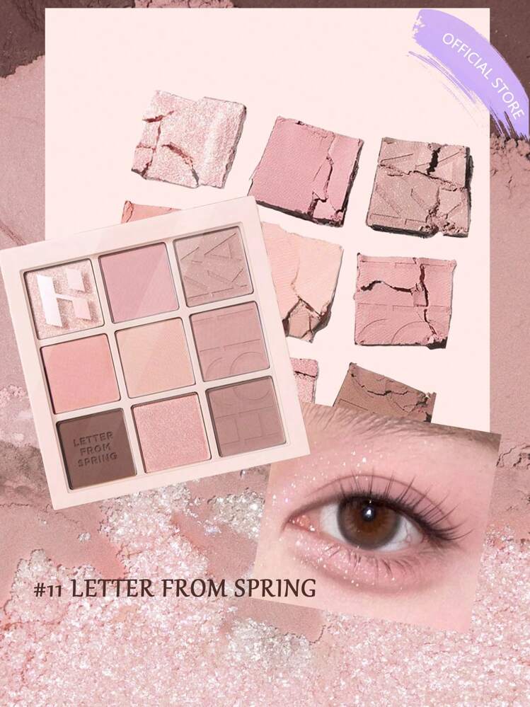 Bảng mắt Holika My Fave Mood Eye Palette - 11 Letter From Spring