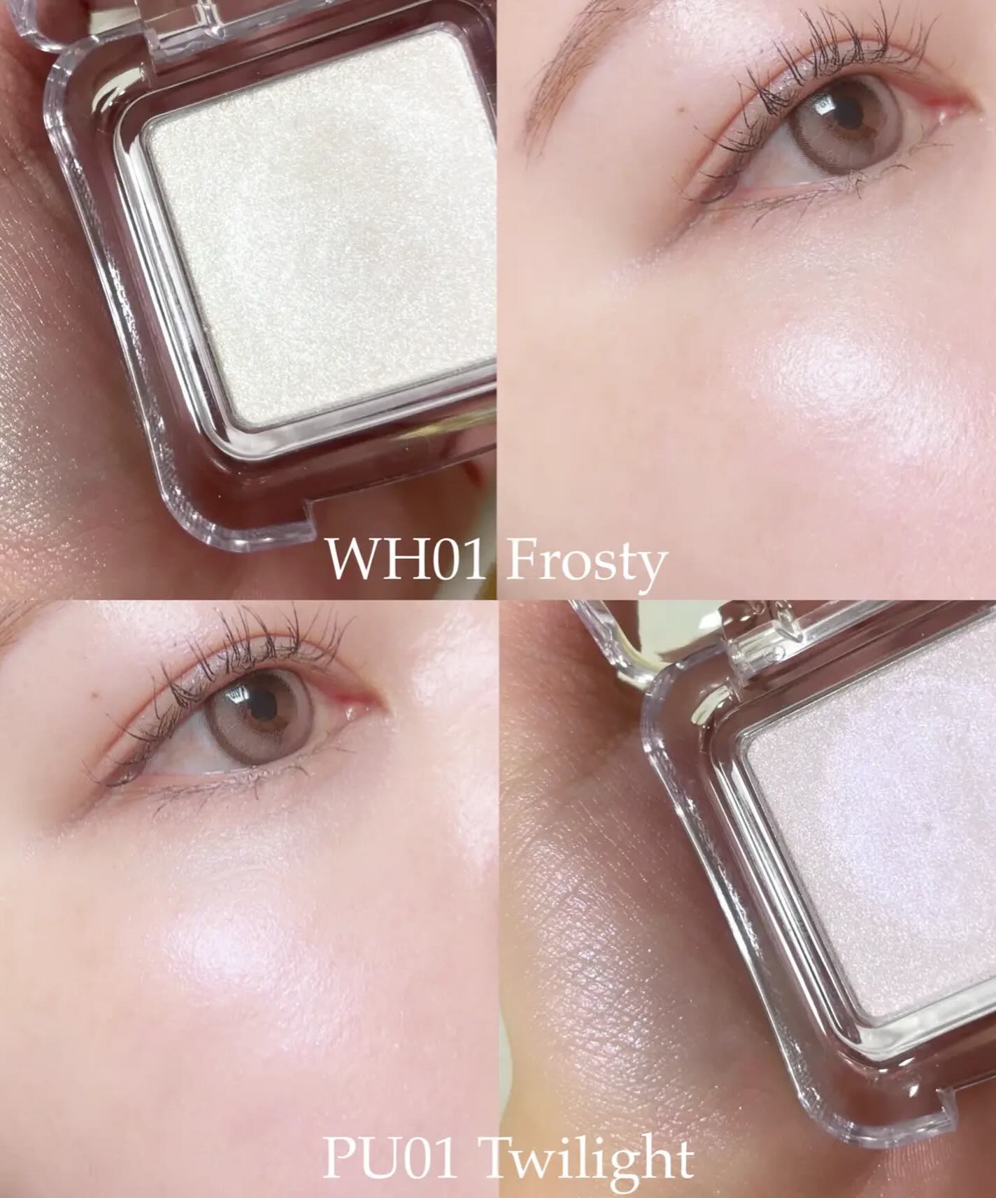 Phấn bắt sáng 2AN Pure Glash highlighter - WH01 Frosty