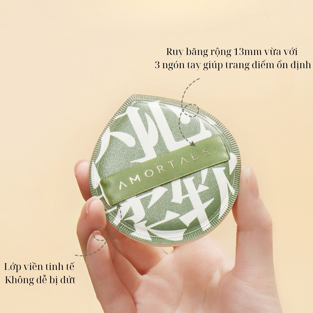 Set 2 bông mút Amortals ( size XL) + cọ che khuyết điểm