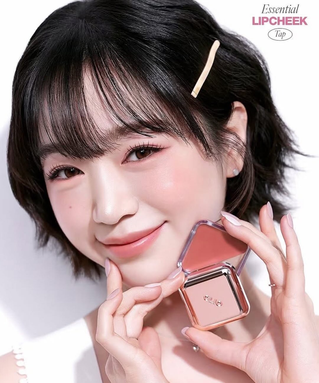 2 in 1 son dưỡng kiêm má hồng Clio Essential Lip & Cheek Tap 4.5g - 07 Apricot Breeze