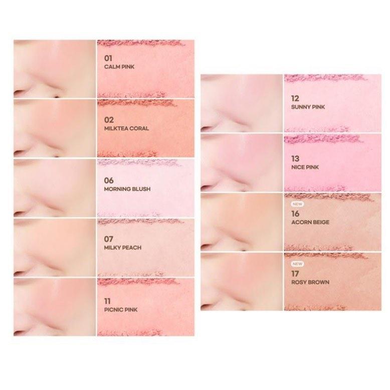 Má hồng Peripera PURE BLUSHED SUNSHINE CHEEK
