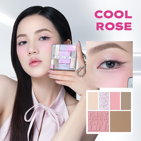 Bảng phấn mắt đa năng Lemonade Aesthetic Multi-task Palette 10.8g - COOL ROSE